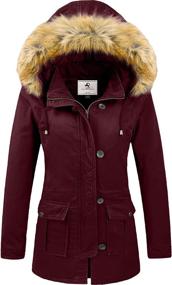 img 4 attached to Uoiuxc Womens Winter Thicken 3X Large Women's Clothing : Coats, Jackets & Vests