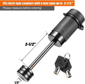 img 3 attached to CZC AUTO Trailer Tongue Coupler Lock - Ensuring Security for Towing Boat Truck RV Car Trailers