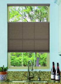 img 3 attached to Cordless Cellular Honeycomb Shade - Top Down Bottom Up - Light Filtering - Warm Cocoa - 23" W X 48" H