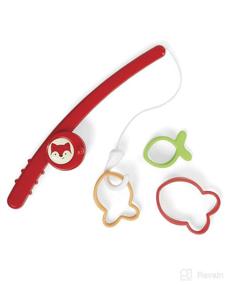 img 3 attached to 🦊 Zoo Fishing Fox Baby Bath Toy by Skip Hop