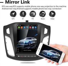 img 1 attached to Android 10.1 Car Stereo 9.7 Inch Radio For Ford Focus 2012-2018 Capacitive Touch Screen With IOS/Android Mirror Link WiFi GPS Navigation Bluetooth USB Multimedia Player Backup Camera SWC
