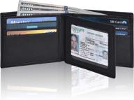 slim rfid bifold wallets men men's accessories via wallets, card cases & money organizers logo