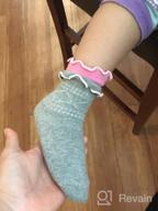 img 1 attached to 🧦 TeeHee Infant Girls' Cotton Basic Crew Socks 6 Pair Pack (6-12 Months, Flower Design) review by Nikki Williams