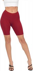 img 4 attached to High-Waisted Biker Shorts For Women - Active Yoga Leggings - Available In Regular And Plus Sizes - Fashion Boomy