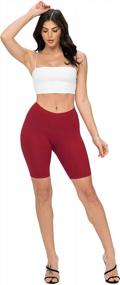 img 1 attached to High-Waisted Biker Shorts For Women - Active Yoga Leggings - Available In Regular And Plus Sizes - Fashion Boomy