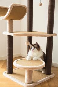 img 2 attached to 🐱 Catry Cat Tree-Complex Tower and Condo with Scratching Post, Playful Toys, and Easy Assembly – Irresistibly Attract Kittens to Stay Around this Sturdy Cat Furniture