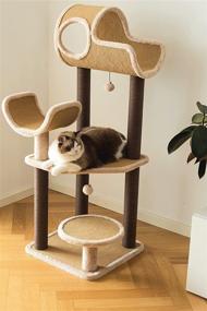 img 3 attached to 🐱 Catry Cat Tree-Complex Tower and Condo with Scratching Post, Playful Toys, and Easy Assembly – Irresistibly Attract Kittens to Stay Around this Sturdy Cat Furniture