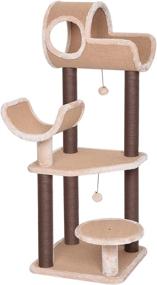 img 4 attached to 🐱 Catry Cat Tree-Complex Tower and Condo with Scratching Post, Playful Toys, and Easy Assembly – Irresistibly Attract Kittens to Stay Around this Sturdy Cat Furniture