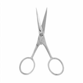 img 4 attached to Precision 4-Inch Scissors For Eyebrows And Moustaches By Mehaz