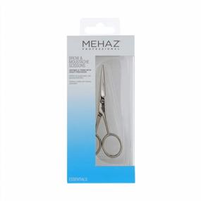 img 3 attached to Precision 4-Inch Scissors For Eyebrows And Moustaches By Mehaz