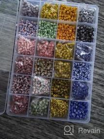 img 8 attached to Get Creative With EuTengHao'S 9600Pcs Glass Seed Beads For DIY Jewelry Making - 24 Vibrant Colors Included!