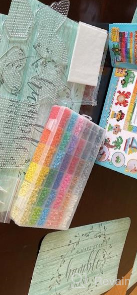 img 1 attached to Meland Fuse Beads Kit - 24000Pcs Of 24 Color 5MM Iron Beads Set With Pegboards - Perfect Craft Gift For Kids On Birthdays & Christmas! review by Steve Washington