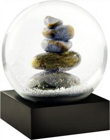 img 2 attached to Unique Cairn Stacked Rocks Snow Globe - CoolSnowGlobes