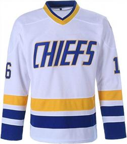 img 3 attached to Ice Hockey Jersey Inspired By The Hanson Brothers Of The Charlestown Chiefs From Slap Shot Movie - Numbers 16, 17, 18 (Jack, Steve, Jeff)