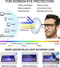 img 2 attached to MARE AZZURO Blocking Reading Computer Vision Care : Reading Glasses