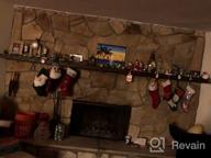 img 1 attached to Get Festive With Shareconn'S Adjustable Non-Slip Christmas Stocking Holders - Perfect For Your Mantle, Fireplace And Staircases! review by Brandon Guidroz
