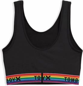 img 2 attached to XS-4X All Day Comfort: TomboyX Swim Sport Top For An Active Lifestyle