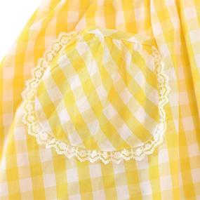 img 2 attached to Flofallzique Gingham Pockets Toddler Sundress Girls' Clothing ~ Dresses