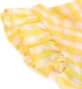 img 1 attached to Flofallzique Gingham Pockets Toddler Sundress Girls' Clothing ~ Dresses