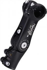 img 1 attached to Adjustable MTB Stem For Most Bikes - 25.4 90Mm/110Mm, 90 Degree Short Handlebar Stem For Mountain Bikes, Road Bikes, BMX, And Cycling