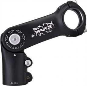 img 4 attached to Adjustable MTB Stem For Most Bikes - 25.4 90Mm/110Mm, 90 Degree Short Handlebar Stem For Mountain Bikes, Road Bikes, BMX, And Cycling