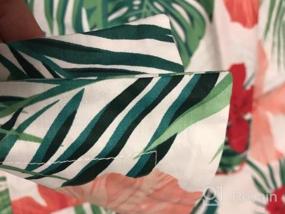 img 5 attached to Tropical Twin XL Bedding Set With Red Hibiscus And Palm Leaves For College Dorm Room