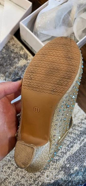 img 1 attached to 👸 Walofou Sparkling Princess Ballerina Iridescent Girls' Shoes review by Mike Kies