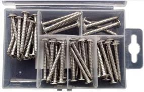 img 2 attached to 50Pack #8 X 1-1/2" Phillips Drive Self-Tapping Stainless Steel Wood Screws - FullerKreg 18-8 (304) Bright Finish Full Thread