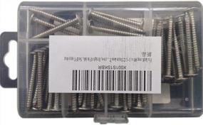 img 3 attached to 50Pack #8 X 1-1/2" Phillips Drive Self-Tapping Stainless Steel Wood Screws - FullerKreg 18-8 (304) Bright Finish Full Thread