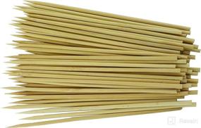 img 4 attached to 🎋 300 Pack of 6-Inch Natural Bamboo Skewers