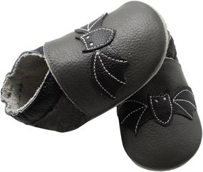 img 2 attached to YIHAKIDS Toddler Leather Moccasins Slippers Boys' Shoes ~ Slippers