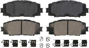 img 4 attached to 🚗 Wagner QuickStop ZD1184A High Performance Ceramic Disc Brake Pad Set for Improved Vehicle Safety