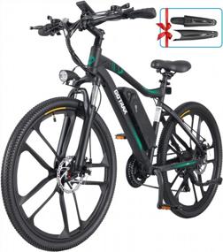 img 4 attached to 🚲 Gotrax Electric Bike 26" - Powerful 350W Motor, 20MPH Speed, 50 Mile Range - Shimano 21-Speed Commuter Electric BMX Bicycle for Travel and E-Bike Enthusiasts