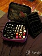 img 1 attached to ButterFox Nail Polish Carrying Case Bag Storage Organizer, Holds 60-70 Bottles With Pockets For Manicure Accessories - Lavender Purple review by Robert Goodlow