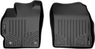 maxliner floor mats 1st row liner set black - perfect fit for 2012-2015 toyota prius and 2012-2017 toyota prius v logo