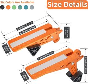 img 3 attached to 🚗 CONDOLD Multifunctional Car Door Step Roof Rack Accessory Pedal with Safety Hammer - Foldable Standing Hook for SUV, Truck, Jeep - Max Load 440 lbs (Orange)