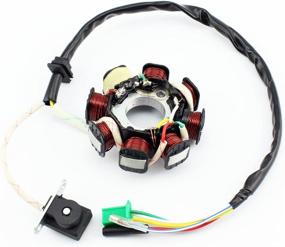 img 1 attached to QAZAKY 8 Pole 5-wire Magneto Stator AC Ignition Coil for GY6 125cc 150cc ATV Scooter Moped Go Kart Buggy Quad 4-stroke Pit Dirt Bike QMI152 QMI157 QMJ152 QMJ157 TaoTao Roketa Buyang Sunl