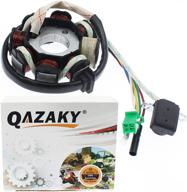 qazaky 8 pole 5-wire magneto stator ac ignition coil for gy6 125cc 150cc atv scooter moped go kart buggy quad 4-stroke pit dirt bike qmi152 qmi157 qmj152 qmj157 taotao roketa buyang sunl логотип