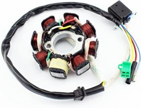 img 3 attached to QAZAKY 8 Pole 5-wire Magneto Stator AC Ignition Coil for GY6 125cc 150cc ATV Scooter Moped Go Kart Buggy Quad 4-stroke Pit Dirt Bike QMI152 QMI157 QMJ152 QMJ157 TaoTao Roketa Buyang Sunl