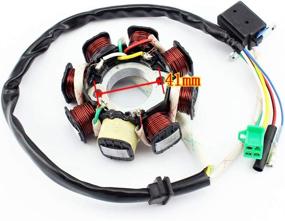 img 2 attached to QAZAKY 8 Pole 5-wire Magneto Stator AC Ignition Coil for GY6 125cc 150cc ATV Scooter Moped Go Kart Buggy Quad 4-stroke Pit Dirt Bike QMI152 QMI157 QMJ152 QMJ157 TaoTao Roketa Buyang Sunl