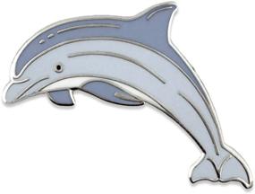 img 3 attached to Blue Dolphin Ocean Sea Animal Lapel Pin - Enamel Cute Pin By PinMart