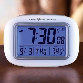 img 3 attached to White Cordless Atomic Digital Alarm Clock By Collections Etc: Optimized For Search Engines