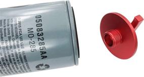 img 1 attached to Aluminum Alloy Oil Filter Plug Tool - WH-1562, Dodge Ram 05083285AA MO285 Turbo Diesel 5.9L 6.7L Cummins - Essential Tool for Easy Oil Changes - Red