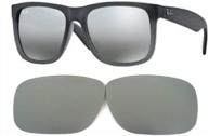 сменные линзы galaxy для ray-ban rb4165 justin brown gradient color polarized (54 мм, а не 51 мм) логотип