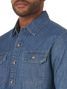 img 1 attached to Wrangler Authentics Weather Anything X Large Men's Clothing ... Shirts