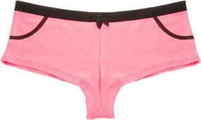 img 1 attached to Pack Of 6 Women'S Cotton Boy Shorts Panty By ANZERMIX: Uniquely Designed For Comfort