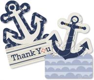 ahoy nautical shaped birthday envelopes logo