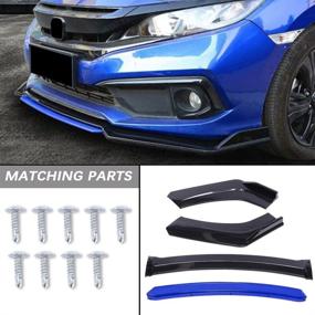img 2 attached to KEEPDSGN Universal Front Bumper Lip Protector For Car Splitter Spoiler Body Kits (Gloss Black