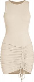 img 1 attached to Sexy Short Sleeve Irregular Hem Bodycon Mini T-Shirt Dress For Women By Karlywindow