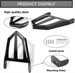 img 2 attached to PSLER Motorcycle Backrest Sissy Bar Luggage Rack For Victory Cross Road And Cross Country 2010 2011 2012 2013 2014